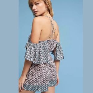 Anthropologie Multi color romper by Elevensies